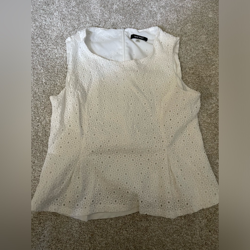 NINE WEST PLEATED BLOUSE SIZE 16